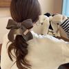 Cute Bow Rubber Band Lamb Wool Bowel Hair Rings Knitted Wool Plush Ponytail Hair Tie Headwear Scrunchies Girls Hair Accessories