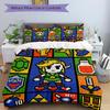 3Pcs Legend Zelda Pixel Art Bedding Set Soft Fabric Duvet Cover Pillowcases Home Christmas Xmas Halloween Gift 1 Duvet Cover 2 Pillowcase N115