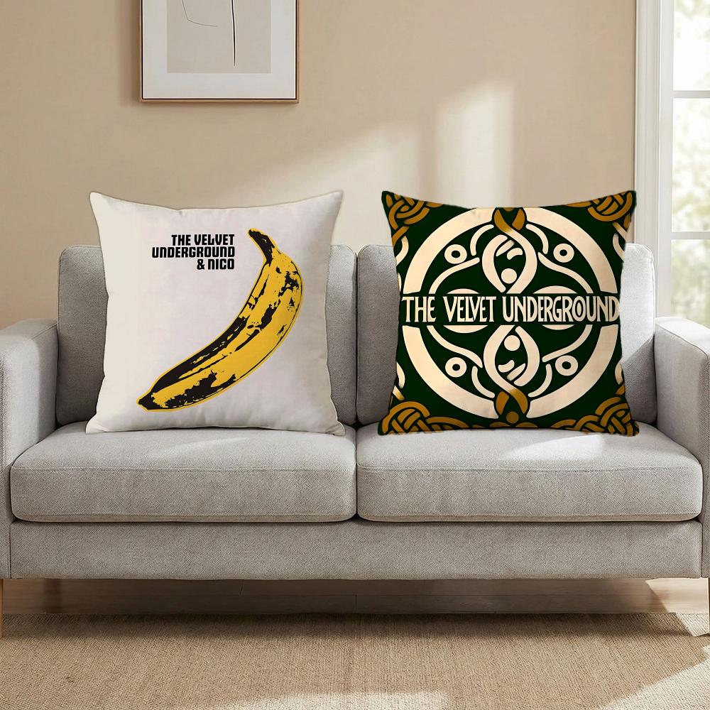 Rock The Velvet Underground Cushion Cover Cushion Cover Set 4Pcs 50X50 45X45 40X40 Pillowcase Decorative Sofa Home Decor
