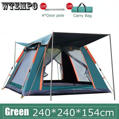 4-6 Person Outdoor Automatic Quick Open Tent Rainfly Waterproof Camping Tent Family Outdoor Instant Setup Tent with Carring Bag