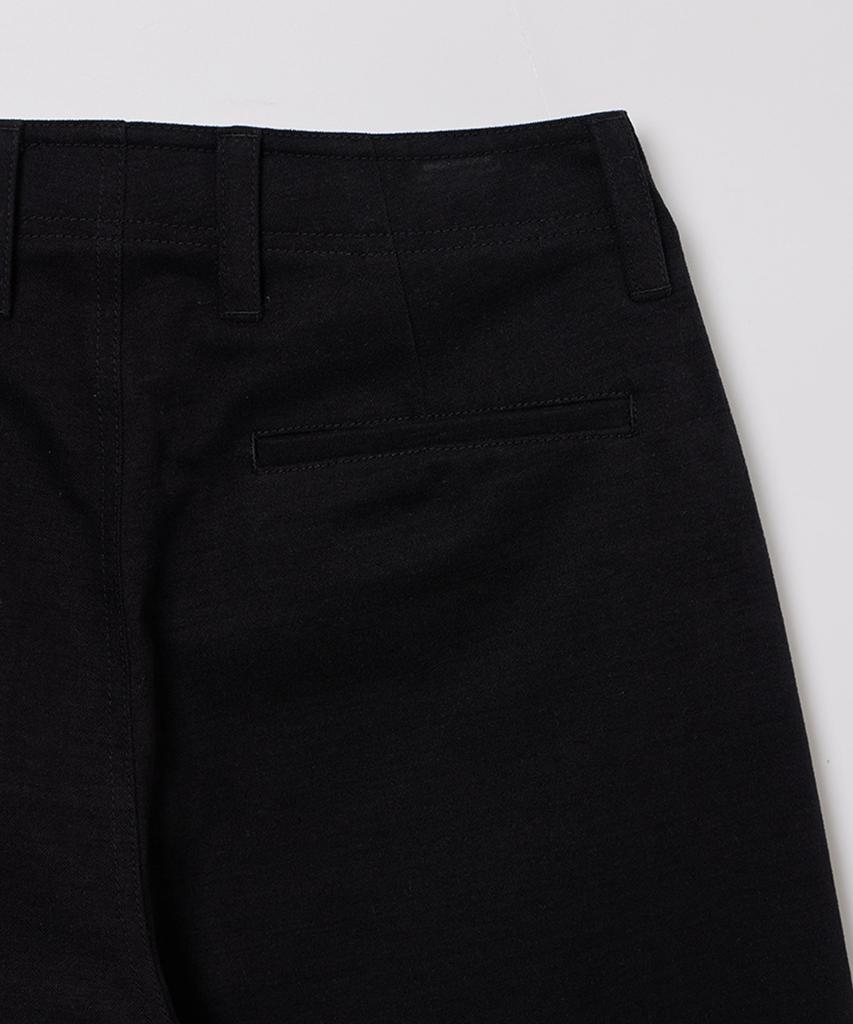 Pildeoseu Woman Classic Brushed Cotton Pants Black