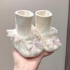 Winter Style Baby Girl Shoes: Soft, Velvet-Lined, Non-Slip Cotton Shoes for Newborns (0-6 Months)