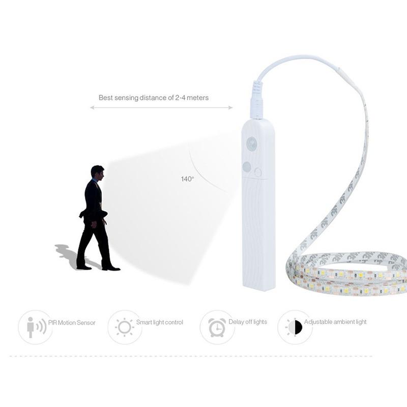 LED Wireless Motion Sensor LED Strip Lamp 1M 2M 3M USB LED Strips 5V Waterproof