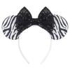 Trip Mickey Ears Headband For Girls Women Sequin Castle 5"Bow Hairband Festival Party Cosplay DIY Hair Accessories