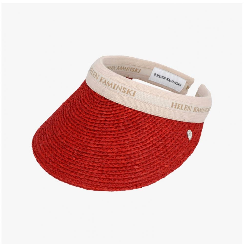Helen Kaminski Bianka Tropical Natural Logo Visor Sun Cap Hat50265