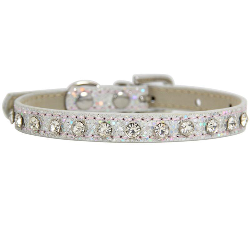 Pu Creative Pet  Collar Super Shining Diamond Rhinestone Kitten Accessories Puppy Collar For Pet