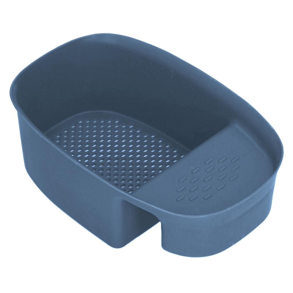 Sink Drain Basket Household Saddle Shaped Mesh Strainer for Kitchen Waste Vegetable FruitsBlue