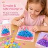 Creative Puzzle Puncture Painting Kit DIY Craft Fabric Poking Art Poke Drawing Craft  Dress Up