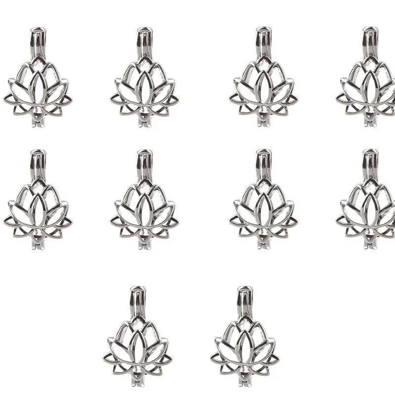 1Pcs Hollow Pearl Cage Magic Box Pendant Freshwater Oyster Pearl Accessories Openable DIY Necklace Jewelry Findings Components