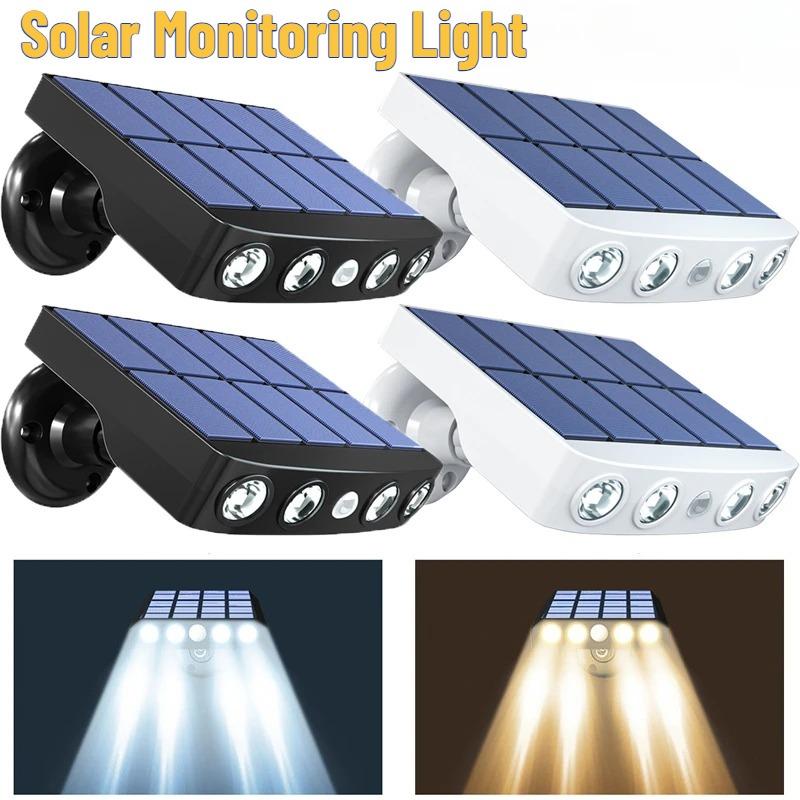 Yard Garden Garage Solar Wall Light LED Street Lights with Motion Sensor Outdoor Waterproof Pathway Spotlight