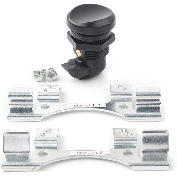 GZYF Motorbike Push Button Fuel Door Latch Kit Gas Oil Cap Tank for Harley-DAVIDSON Touring Electra Street Road Glide 1992-2016 чёрный