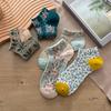 5 Pairs Set Flowers Socks Women Pack Ankle Harajuku Kawaii Cute Cotton Skarpetkie Damski Korea Style Floral Invisible No Show
