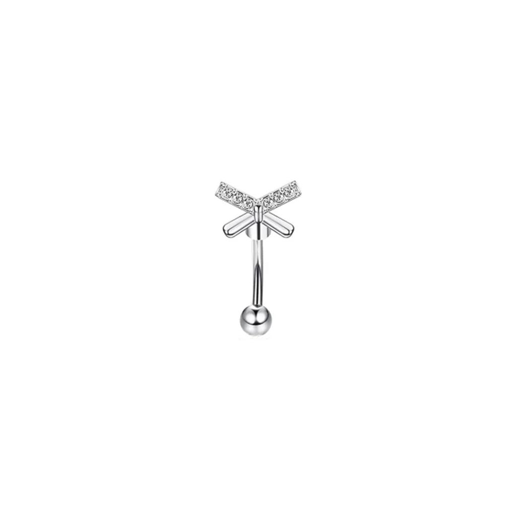 1Pc 16G Curved Barbell Piercing Jewelry for Eyebrow Lip Daith Tragus Helix Rook Cartilage Earring