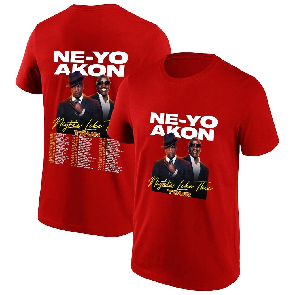 Akon TShirt NeYo Nights Like Tour Inspired Concert Unisex Adults kids Tee Tops