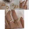 Fashionable Pearl Chain Open Ring For Women With Unique Geometric Design Ideal For Daily Wear