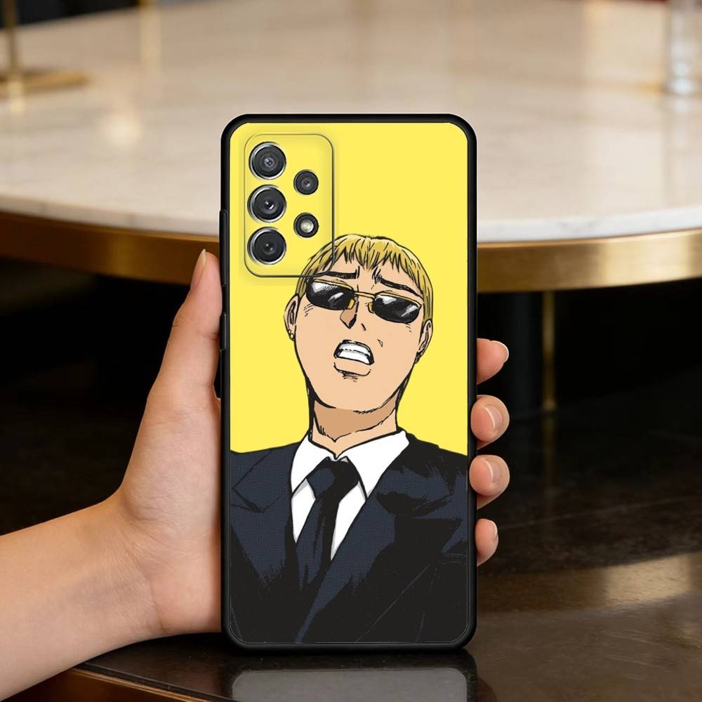 GTO G-Great T-Teacher O-Onizuka Phone Case For Samsung Galaxy A73,A72,A71,A70,A53,A52,A51,Soft Silicone Black Cover