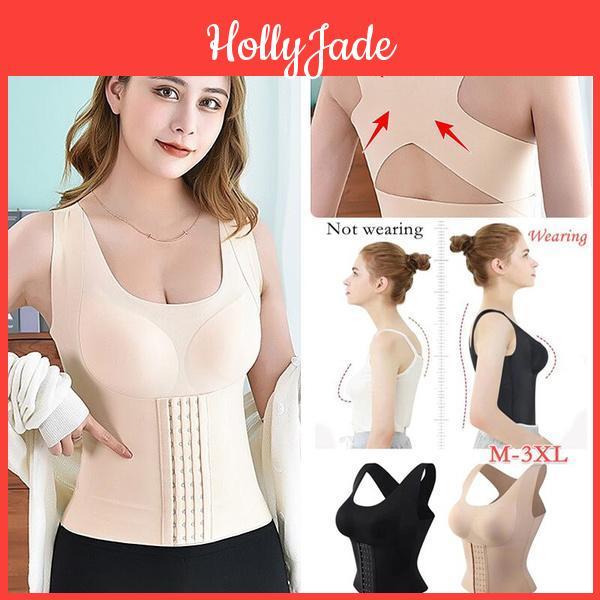 Girdle Underwear Seamless Women Reducing Waist Trainer Corset Tummy Control Slimming Shapewear Tank Tops Body Shaper Vest Posture Corrector Bra