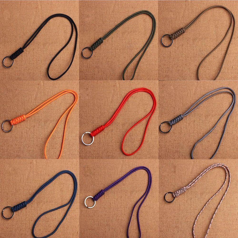 45cm/14cm Round Buckle 20 Styles High Strength Lanyard New Parachute Cord  Outdoor Tool