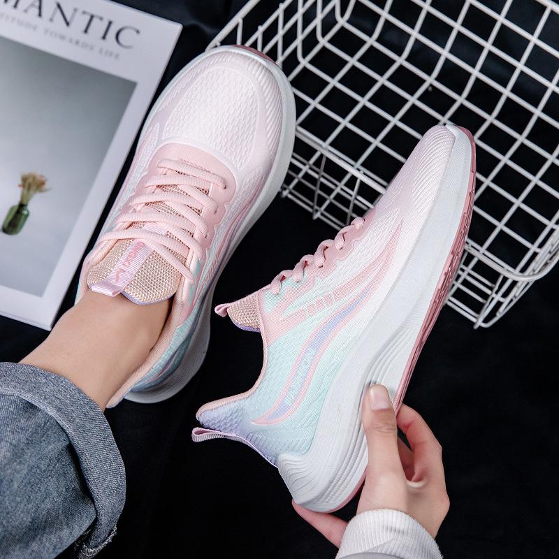 Spring new women's shoes soft sole not tired feet single shoes casual versatile running shoes comfortable breathable sports shoes women