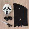 24 New Mask For Labubu Halloween Doll Accessories Trick Or Treat Jason Black White Ghost Clown Ghost Gas Mask Pink Cat Funny Toy