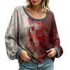 Women's Casual Long Sleeve Round Neck Basic Top with Fashion Design for Everyday Wear