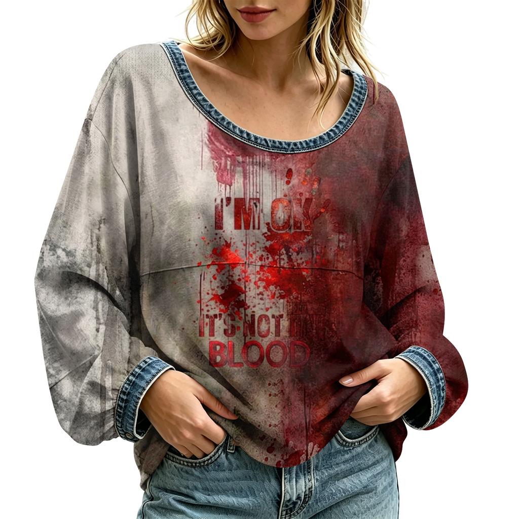 Women's Casual Long Sleeve Round Neck Basic Top with Fashion Design for Everyday Wear