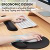 2Pcs/Set Comfortable Ergonomic Keyboard Wrist Rest Slow Rebound Wrist  Mat  Office Use