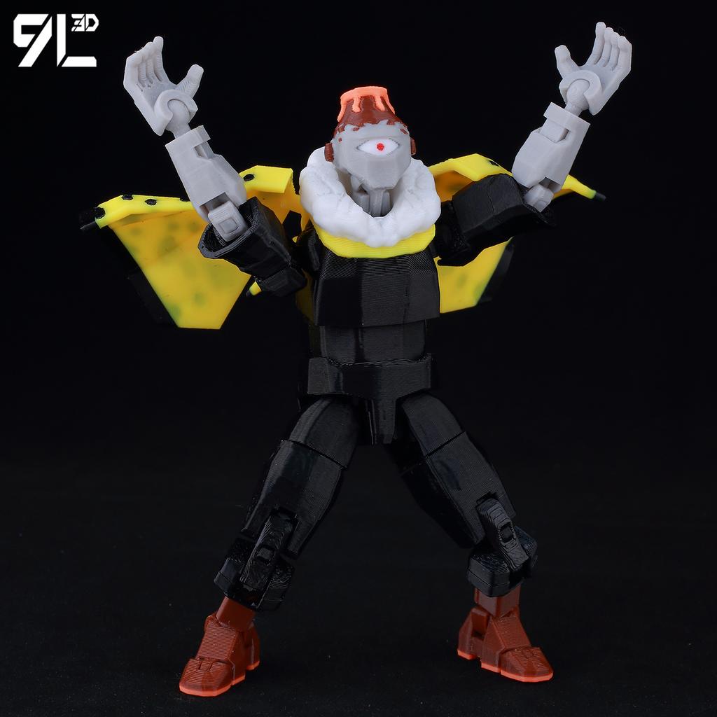 9L3D Printed Lucky Dummy 13 Jujutsu Kaisen JogoFire Anime MultiJointed Shapeshift Toy Action Figures Model Gift for Kids Adults