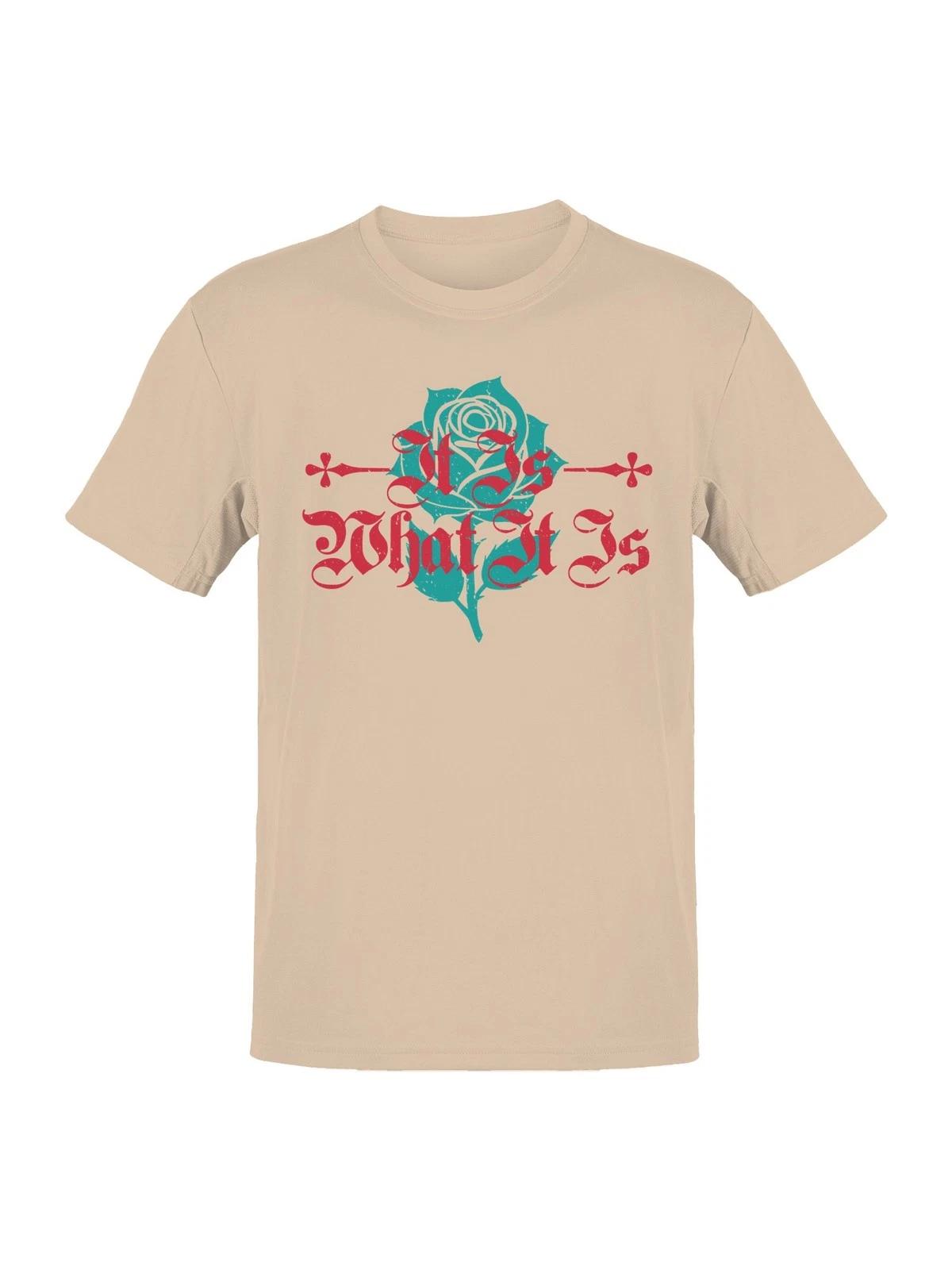 Vintage Rose  It Is What It Is Men s T-shirt M