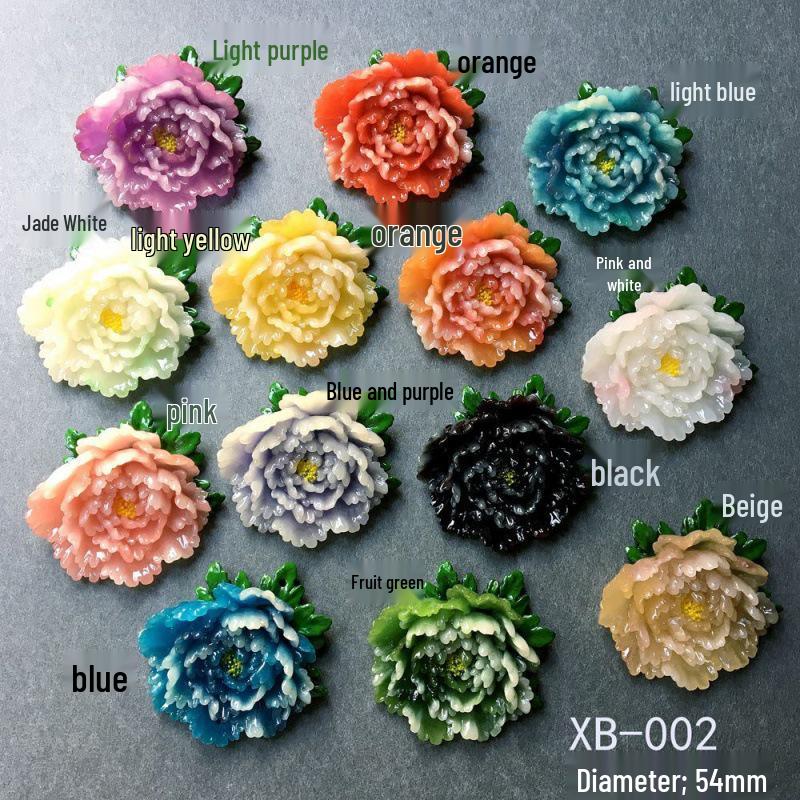 Luoyang Cultural Peony Resin Magnet & Jade Hair Stick Souvenir Necklace.