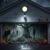 236. 7 X 16 Ft Halloween Garage Door Banner Large Scary Hanging Skeleton Zombie Blood