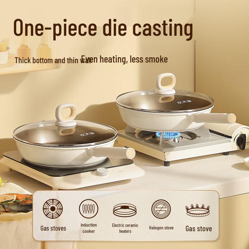 COOKER KING Oil-Gathering Non-Stick Frying Pan