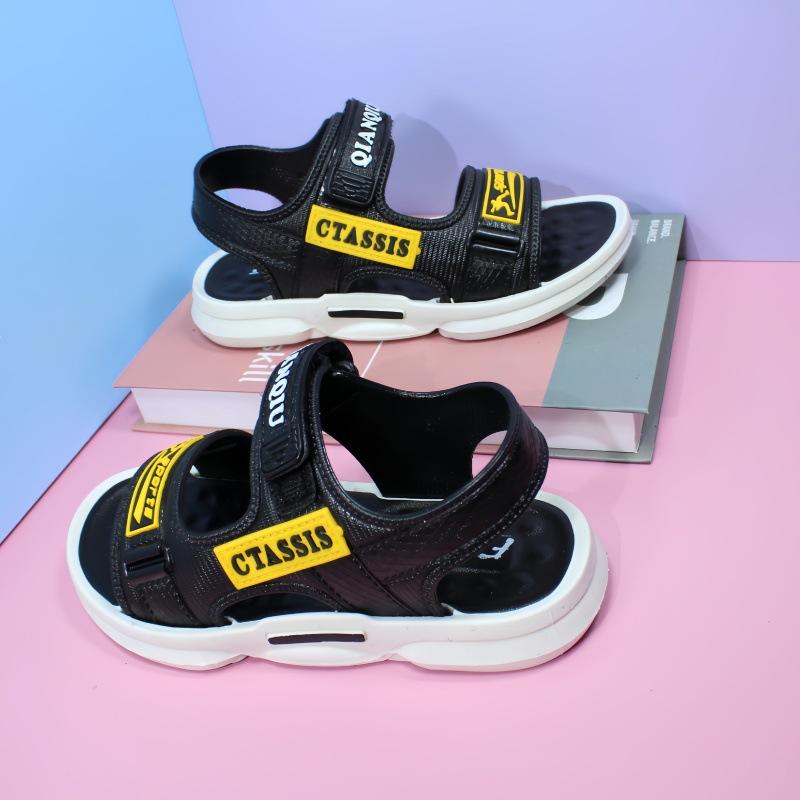 Children's Sandals Boys' Slippers Summer Beach Shoes Outdoor Middle and Older Children's Cool Slippers Breathable