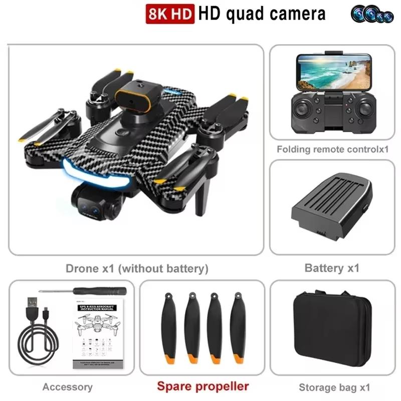 Nový dron P17 5G GPS Profesionální 8K HD letecké fotografování Čtyři kamery Všesměrové vyhýbání se překážkám Bezkartáčová kvadrokoptéra jako hračka