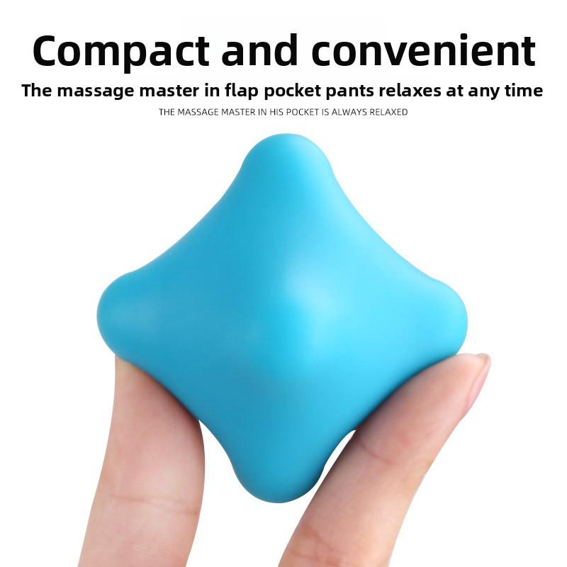 Fitness Massage Press Faszienball Muskelentspannung Silikon Massageball Drehen mit einer Hand Faszienball Silikon Sechskantball
