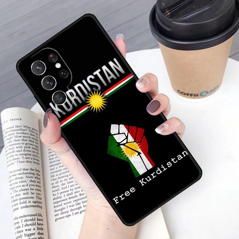 Kurdistan Kurdish Flag phone case Cover For Samsung Galaxy S24 S25 Ultra S21 S22 Ultra S10E Note 10 Plus Note 20 FE S23
