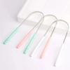 1Pc Stainless Steel Tongue Scraper Cleaner Fresh Breath Coated Tongue Toothbrush Oral Hygiene Care Tools