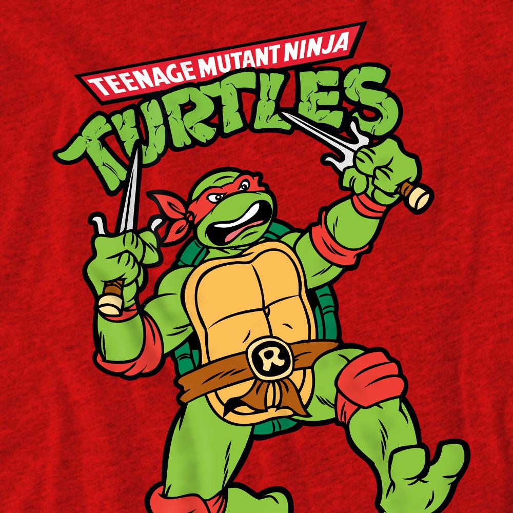 Teenage Mutant Ninja Turtles Unisex Adult Raphael Retro T-Shirt