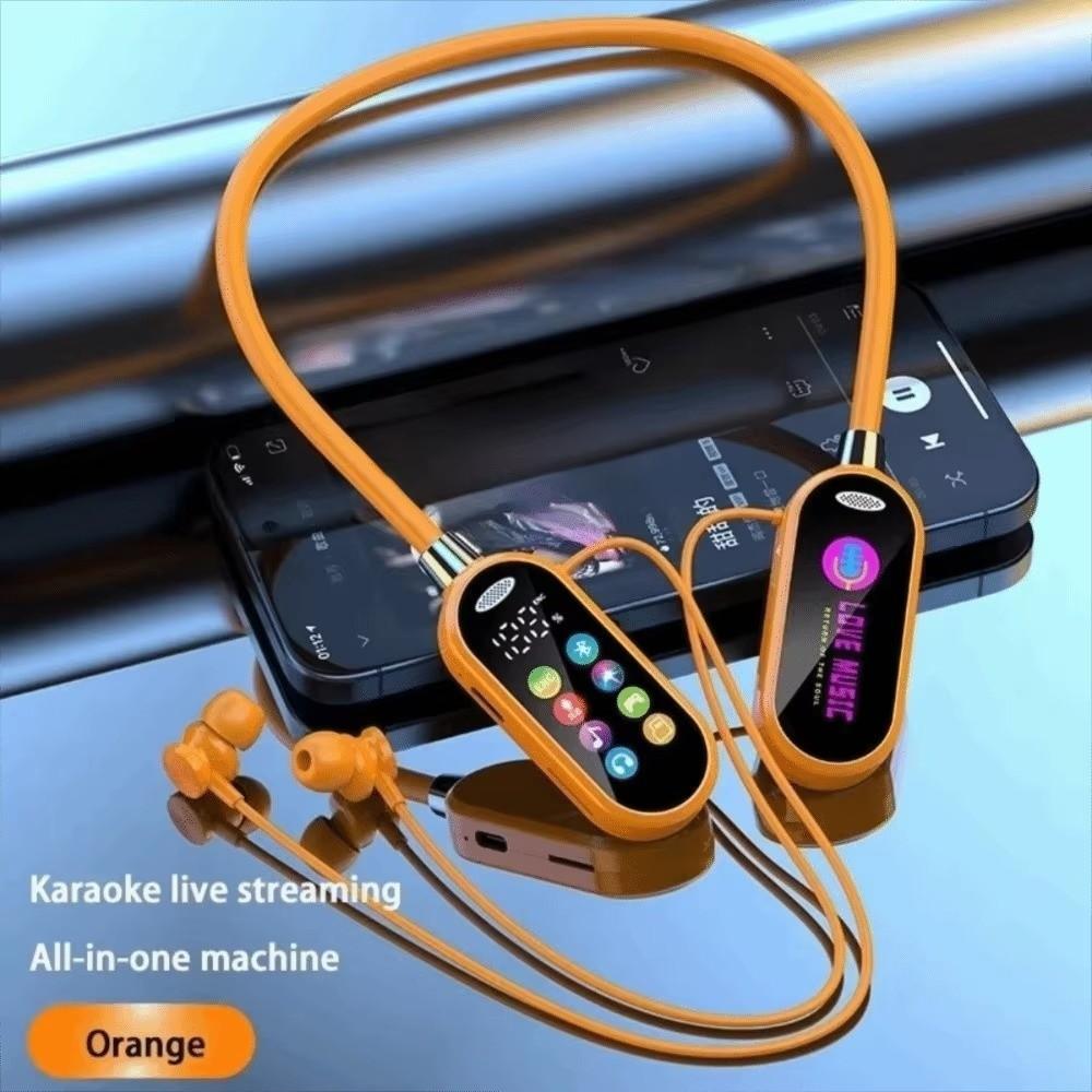 HiFi Sound Bluetooth Earphones LED Display Noise Reduction Earbuds Neckband Headsets Travel