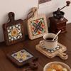 Retro Insulation Mat Japanese Style Wooden Placemat Hot Tea Water Cups Table Mat  Coffee Cup
