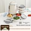 3-lagiges isoliertes tragbares Lunchbox-Set aus Edelstahl