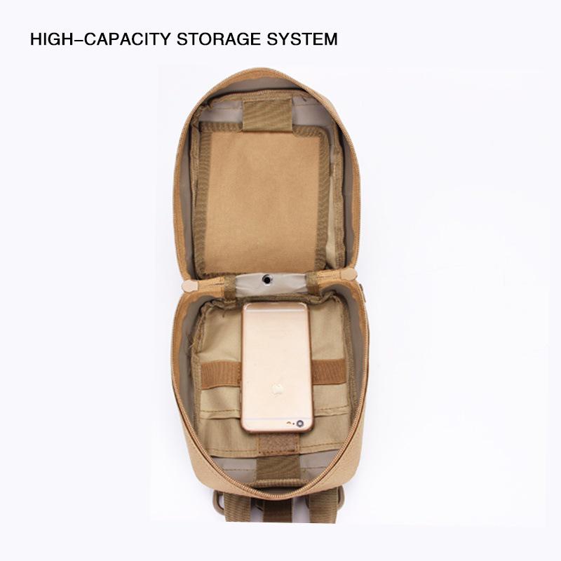 Taktische Camouflage-Hüfttasche - Multifunktionale Outdoor-Survival- und Bergsteiger-Tasche