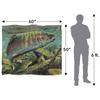 Wild Wings Rainbow Trout 2 Silky Supersoft Blanket