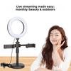 Dual Phone Position Fill Light Phone Holder Lighting Bracket LED Circular Light  Live Learning