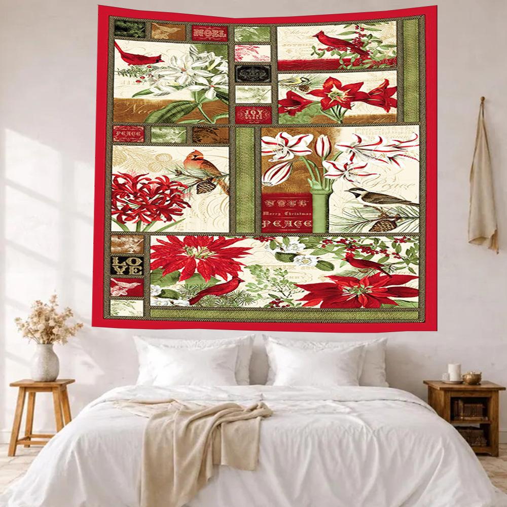 Christmas Wall Decor Tapestry Art For Pet Memorial Birthdaywedding Party Backdrop Family Gift