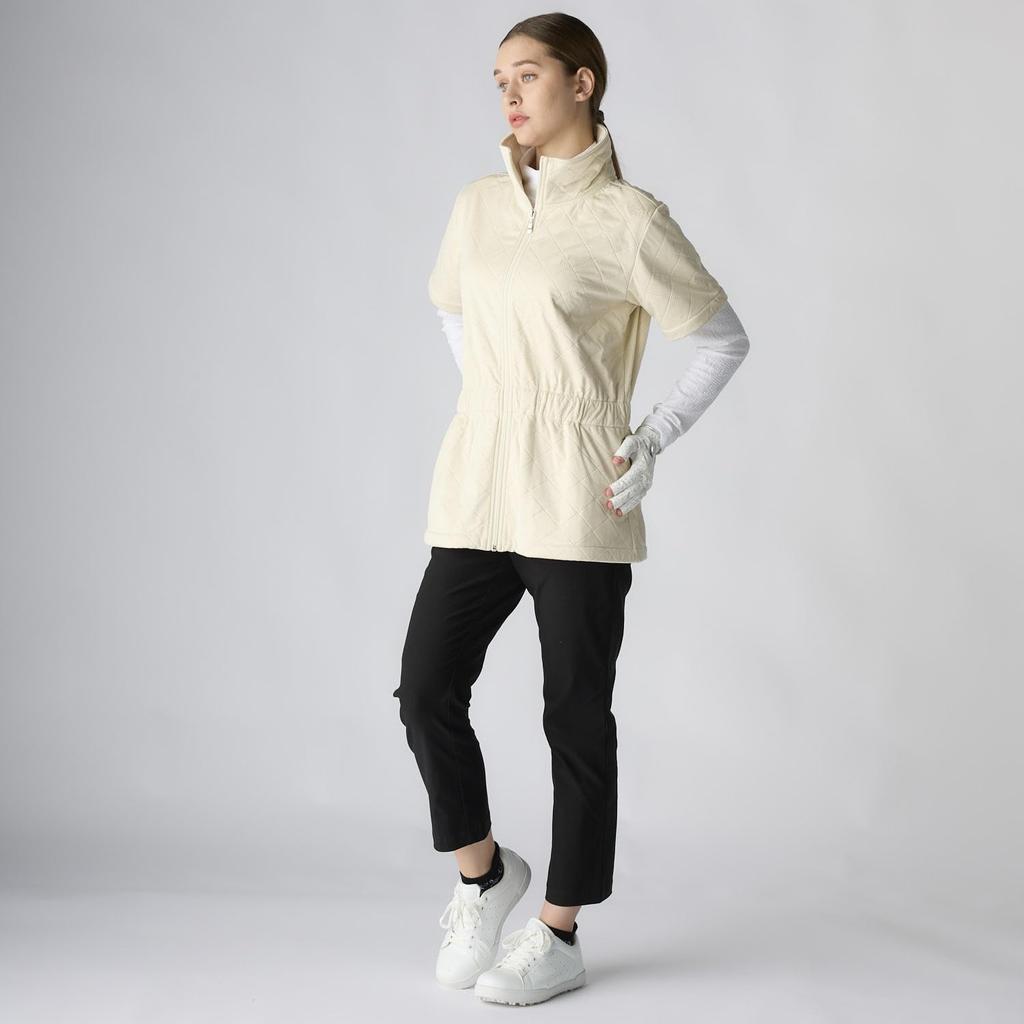 Marie Claire Women's Short Sleeve Quilted Blouson 735454 OWTL