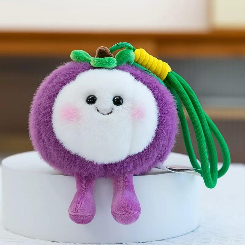 Fruit Plush Toy Mango Dragon Fruit With Soft Short Fleece For Kid Gift Collection