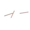 100 Piece Tubes Spacer Metal Beads Tube for Bracelet Necklace