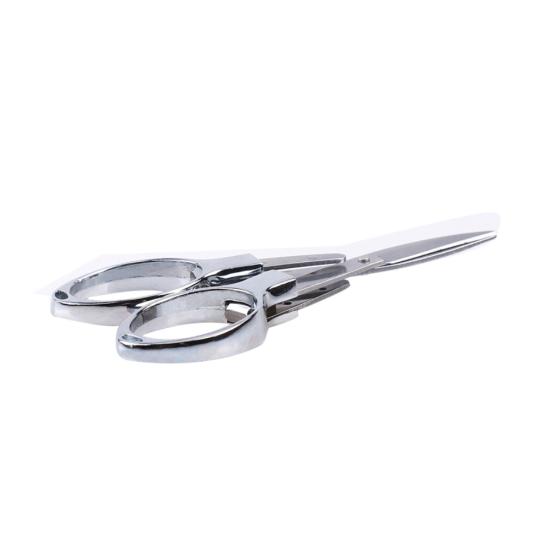MUQZI Sports Accessory Mini Folding Stainless Steel Scissors Keychain Fishing Camping Travel Cutter