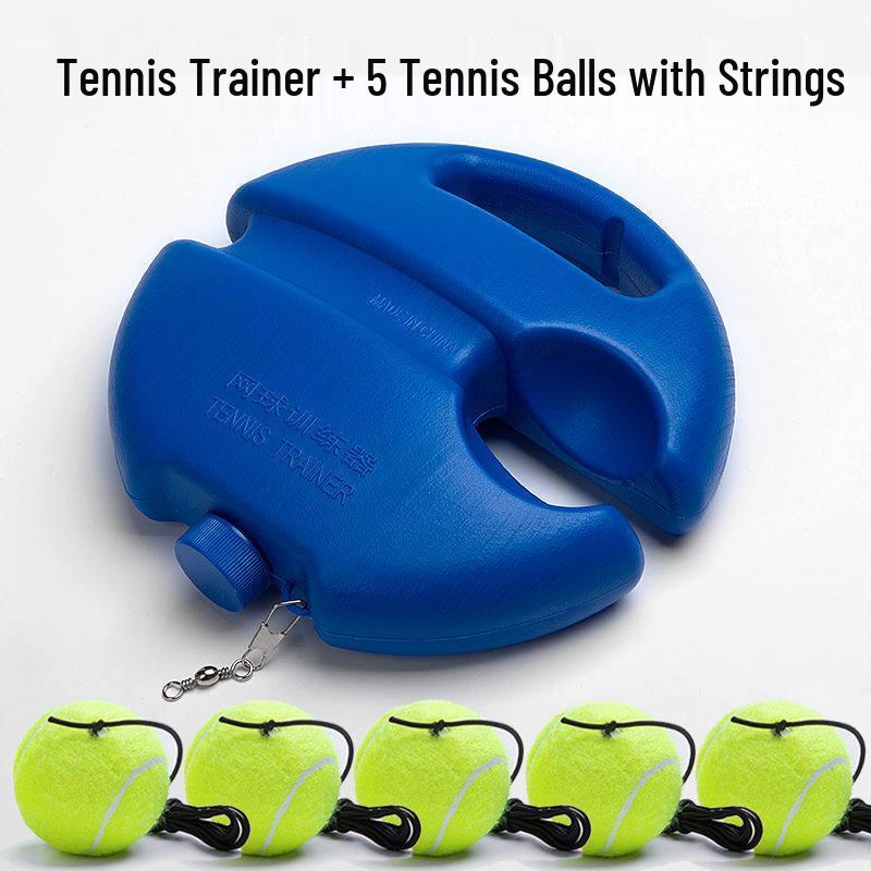 Solo Tennis Trainer Set with Rebound Base & String
